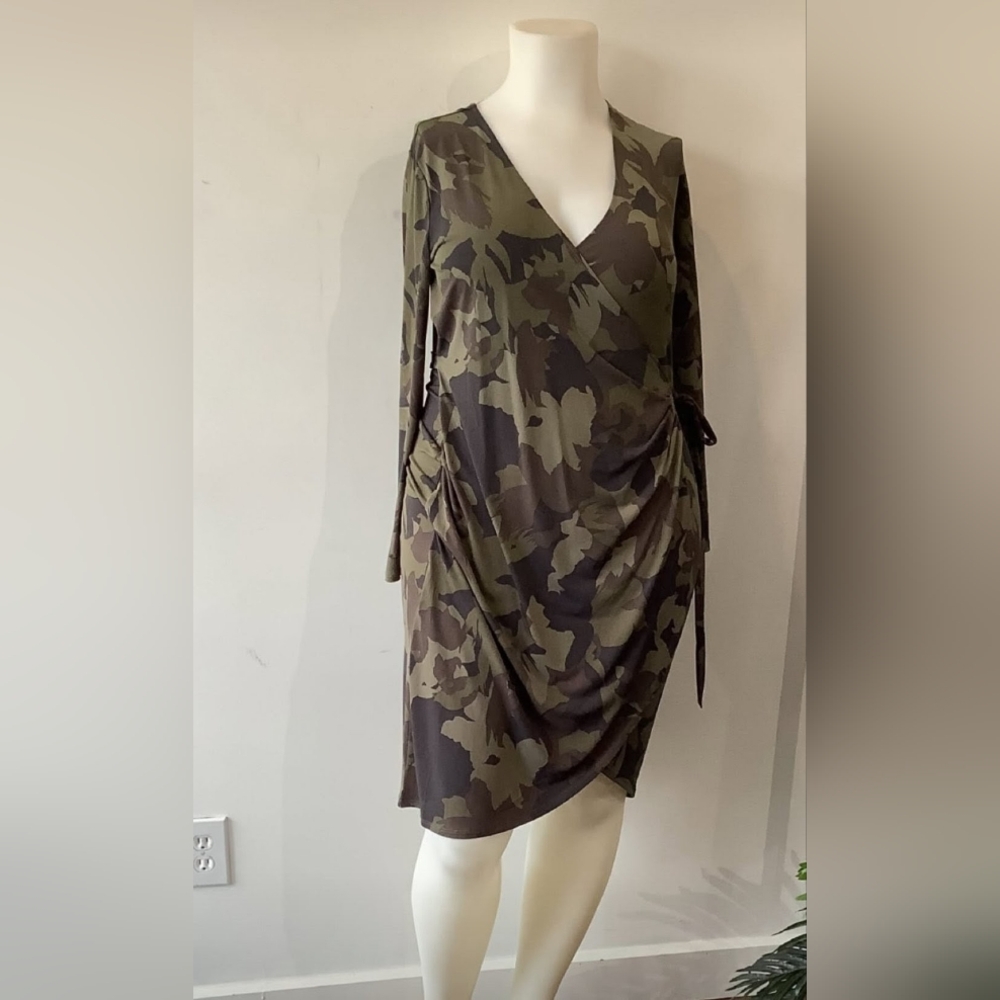 Joe Fresh Long Sleeve Camouflage Dress